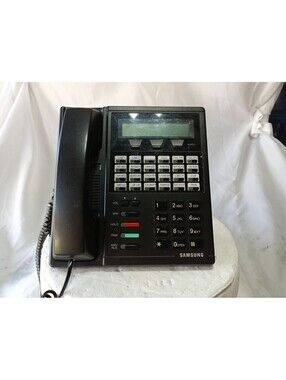 Samsung LCD 24B DCS Business Phone Keyset 24-Line Display Hearing Aid HAC Tested